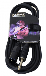 CAVO AUDIO XLR MASCHIO JACK 6,35mm MASCHIO MONO 3mt