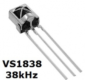 VS1838 Ricevitore IR in contenitore metallico Sensore attivo 5V