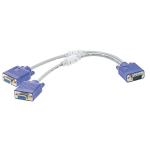 CAVO SDOPPIATORE 1 SPINA SVGA - 2 PRESE SVGA 17,5CM