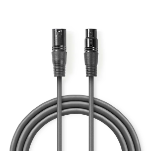 CAVO DIGITALE DMX 110OHM XLR MASCHIO XLR FEMMINA 5mt NEDIS
