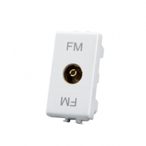 FRUTTO SPINA TV PASSANTE 75OHM FEMMINA BIANCO BTICINO MATIX