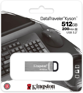 PENDRIVE CHIAVETTA 512GB USB-A 3.2 200MB/s DATATRAVELER KINGSTON KYSON