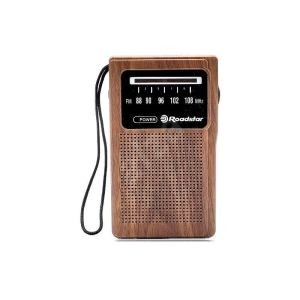 RADIO FM PORTATILE A BATTERIE USCITA CUFFIA C0LOR LEGNO  ROADSTAR