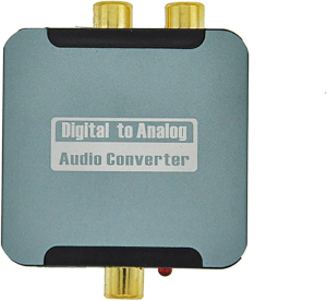 CONVERTITORE DA DIGITALE A ANALOGICO OTTICO COASSIALE RCA STEREO USCITA CUFFIA