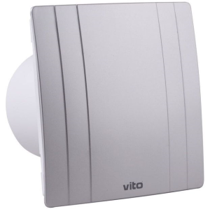 ASPIRATORE DA INCASSO GRIGIO SILVER 220V 15W COPERTURA 150X150mm DIAMETRO FORO 100mm