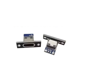 PRESA USB TYPE-C 4 PIN DA PANNELLO NERA 5VDC 3A