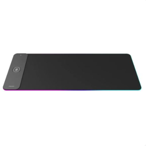 TAPPETINO GAMING PER MOUSE RETROILLUMINATO RGB USB CON CARICATORE INDUZIONE 18W PHILIPS