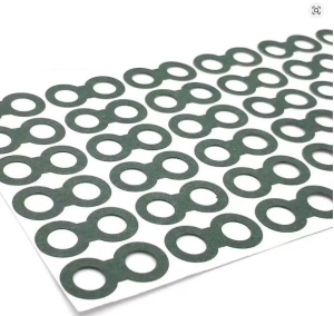 RONDELLA ADESIVA FORATA DOPPIA ISOLAMENTO POLO BATTERIA 18650