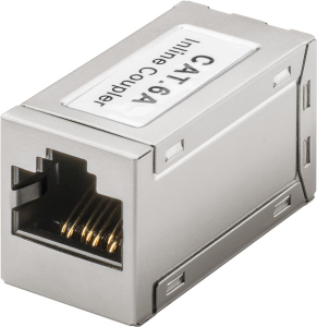 ADATTATORE MODULARE RJ45 CAT6A FEMMINA/FEMMINA SCHERMATO
