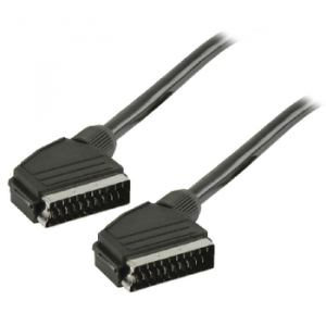 CAVO SCART SCART MASCHIO - SCART MASCHIO 1MT NERO