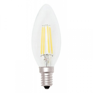 LAMPADA LED FILAMENTO 4W LUCE CALDA 3000K E14 FIAMMA