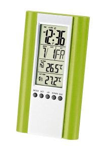 STAZIONE BAROMETRICA / METEOROLOGICA DIGITALE CON SCHERMO LCD GIALLO