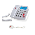 TELEFONO FISSO CON DISPOSITIVO SOS BILLY-204 BIANCO MAJESTIC