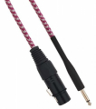CAVO XLR FEMMINA A JACK 6,35MM MASCHIO 3MT MONO - BIANCO/FUCSIA