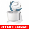 SBATTITORE ELETTRICO MIXER CON CIOTOLA 220W 3 LITRI 5 VELOCITÀ - HMS3320