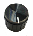 MANOPOLA PLASTICA DIAMETRO 21MM ALTEZZA 17MM - NERO