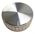 MANOPOLA PLASTICA DIAMETRO 48MM ALTEZZA 17MM - SILVER