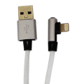 CAVO RICARICA+DATI USB - LIGHTNING PER IPHONE - 1MT ANGOLATO 90°