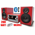 MAJESTIC MICRO HI-FI VALVOLARE  ALTA POTENZA BT/MP3/USB COLORE ROSSO