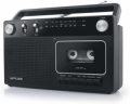 MUSE RADIO FM/MW PORTATILE E 220Vac REGISTRATORE CASSETTE CON AUX E MICROFONO INCORPORATO