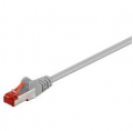 Goobay CAT6 cavo patch - rete S/FTP (PiMF), grigio, 50MT conforme a LSZH, CU