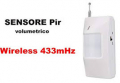 Sensore PIR wireless per centrali 433MHz*