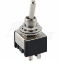 Interruttore deviatore Miniatura - 2P - DPCO - (ON)/ON - 3A@250V - 6 term. a saldare