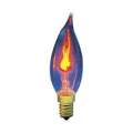 Lampadina fiamma oscillante 3Watt - E14 - 25x55mm - Conf. 25 pezzi