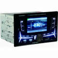 MAJESTIC Autoradio FM Bluetooth DOPPIO DIN con monitor 4", doppio USB, ingressi SD/AUX-IN, 180W (45W x 4ch), Nero