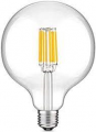Lampada a filamento led globo trasparente - 230Vac - E27 - 12W - Dimmerabile - Bianco caldo