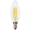 LAMPADA LED DIMMER CANDELA C35 Filament Trasparente,E14, 4W,FA320°,2700K,220V