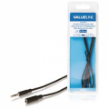 Cavo di Prolunga Audio Stereo Maschio da 3.5mm - 3.5mm Femmina 1MT Nero
