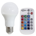 FARETTO LED E27 10W 850LUMEN CON TELECOMANDO RGB+LUCE CALDA 3000K