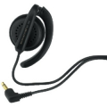 MONACOR AURICOLARE MONO STAFFA FLESSIBILE DI GOMMA CAVO 1MT JACK 3,5MM