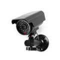TELECAMERA DI SICUREZZA FINTA CON PANNELLO SOLARE SPIA LED BULLET PER ESTERNO
