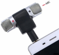 MICROFONO STEREO snodabile 90° jack 3.5mm 4 poli per smartphone e tablet