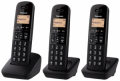 PANASONIC CORDLESS TRIO NERO