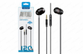 AURICOLARE CUFFIA CON MICROFONO NERO IN-EAR