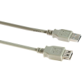 CAVO PROLUNGA USB V2 SPINA A-PRESA A 1,5MT GRIGIO (64x0,12 +2x28AWG + 2x24AWG + Massa+Al)