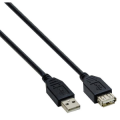 CAVO PROLUNGA USB V2 SPINA A-PRESA A 1,8MT NERO (64x0,12 +2x28AWG + 2x24AWG + Massa+Al)