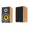 DYNAVOX COPPIA DIFFUSORI ACUSTICI HIFI DA SCAFFALE 2 VIE BASS REFLEX 50W 86db 8 OHM WOOFER 165mm KEVLAR FAGGIO