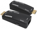 Mini Estensore Hdmi Full Hd 1080p Tramite Cavo Di Rete Categoria 6 Fino A 50mt 3D