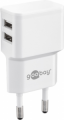 Caricabatterie USB doppio 2,4A (12W) bianco