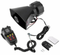 SIRENA PER VEICOLI CON MEGAFONO 12VDC 100W