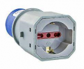 ADATTATORE INDUSTRIALE 1 Spina CEE 2P+T 16A 250V 1 Presa Universale 250V