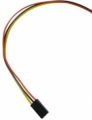CONNETTORE DUPONT FEMMINA 3 PIN CON CAVETTI 30CM 26AWG 0,25MM