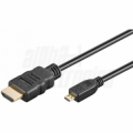 Cavo HDMI® High Speed con Ethernet - Spina HDMI® - Spina Micro HDMI® - 1MT