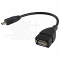 Cavo OTG da spina micro USB tipo B a presa USB tipo A - 0,15MT