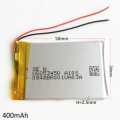 BATTERIA 3,7V 400mAh LiPo PIATTE 233450