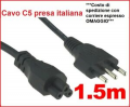 CAVO HAMA 1,5MT DA SPINA 3 POLI ITALIANA A PRESA TRIFOGLIO